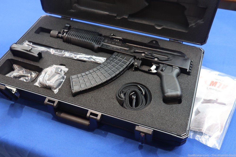 ARSENAL Model SAM7K AK47 PISTOL 7.62X39MM 8.5" MILLED AK SAM7 w/ Hard Case-img-1
