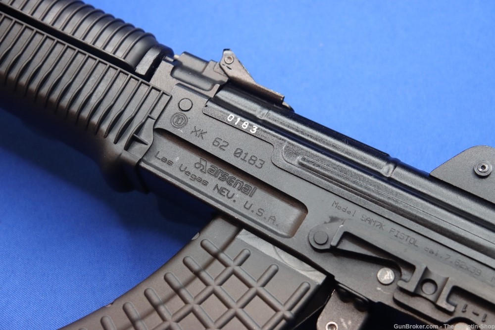 ARSENAL Model SAM7K AK47 PISTOL 7.62X39MM 8.5" MILLED AK SAM7 w/ Hard Case-img-11