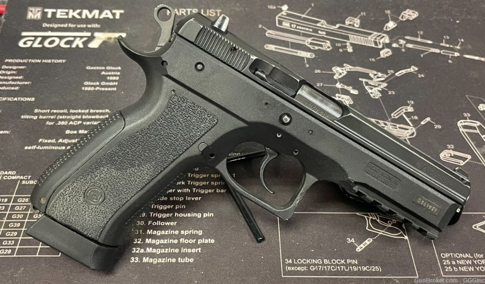 CZ-USA 75 SP-01 Phantom 9mm Pistol w/box and 3 extra mags - VGC! PENNY! .01-img-2
