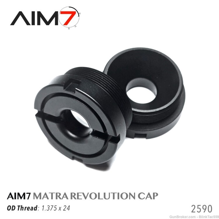 Aim7 Flash Hider Front Cap for SILENCER , MATRA 1.375X24-img-4