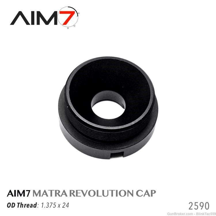 Aim7 Flash Hider Front Cap for SILENCER , MATRA 1.375X24-img-1