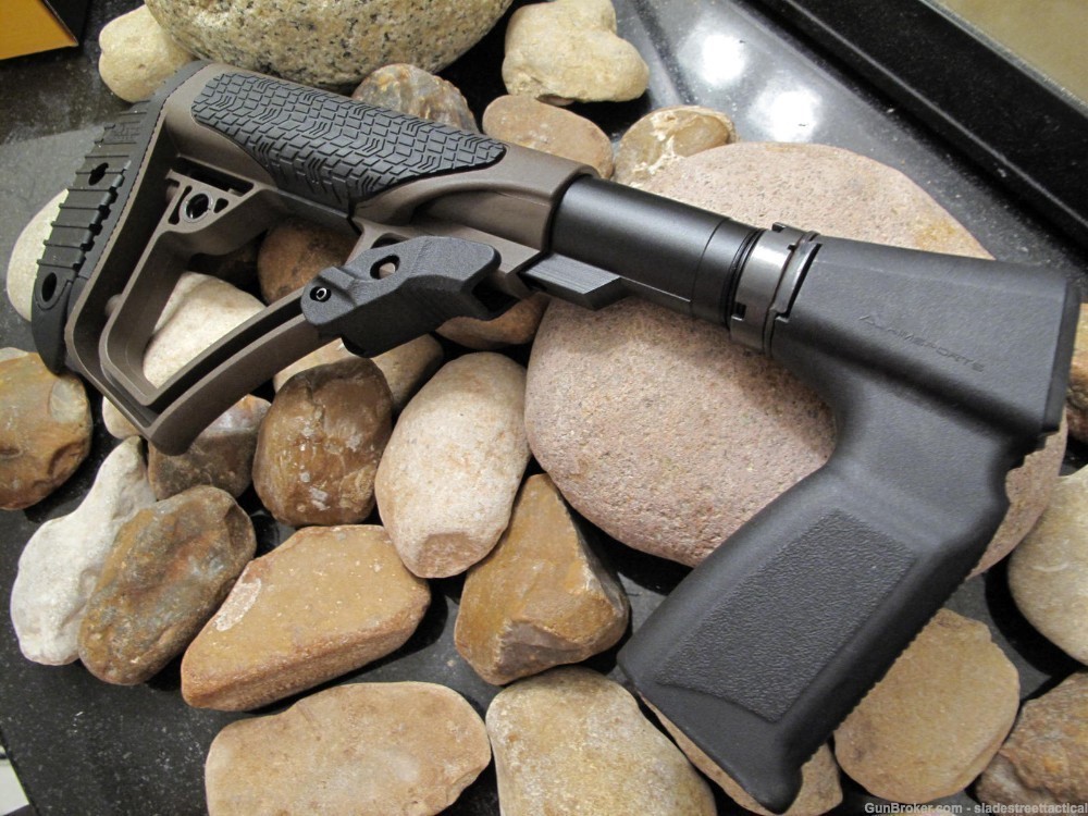 DANIEL DEFENSE Remington 870 Stock 6 Position Pistol Grip Stock (Brown)-img-4