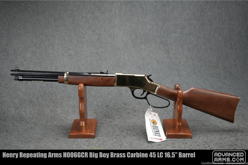 Henry Repeating Arms H006GCR Big Boy Brass Carbine 45 LC 16.5” Barrel-img-1