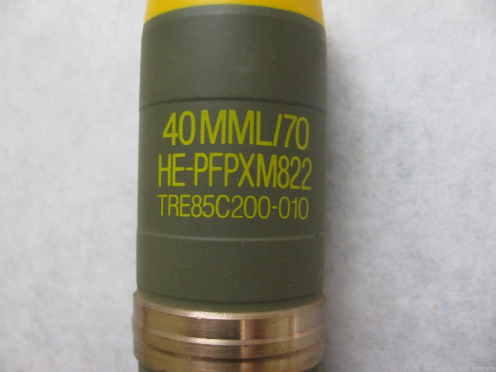 40mm Inert M-247 Sgt. York Anti Aircraft System Projectile, no fuse-img-4
