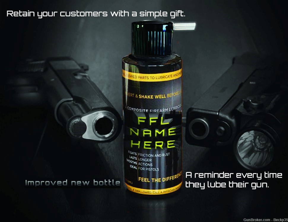 FFL Custom Labeled Gun Premium Weapons Lubricant - Oil and Grease in One.-img-0