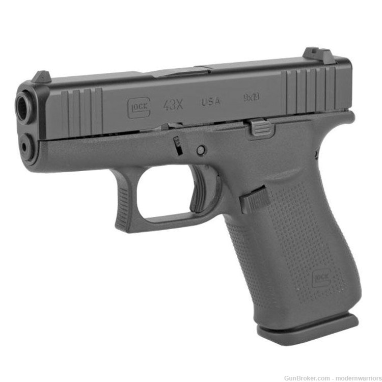 Glock 43X - 3.4" Barrel (9mm) - USA Made - Black-img-1