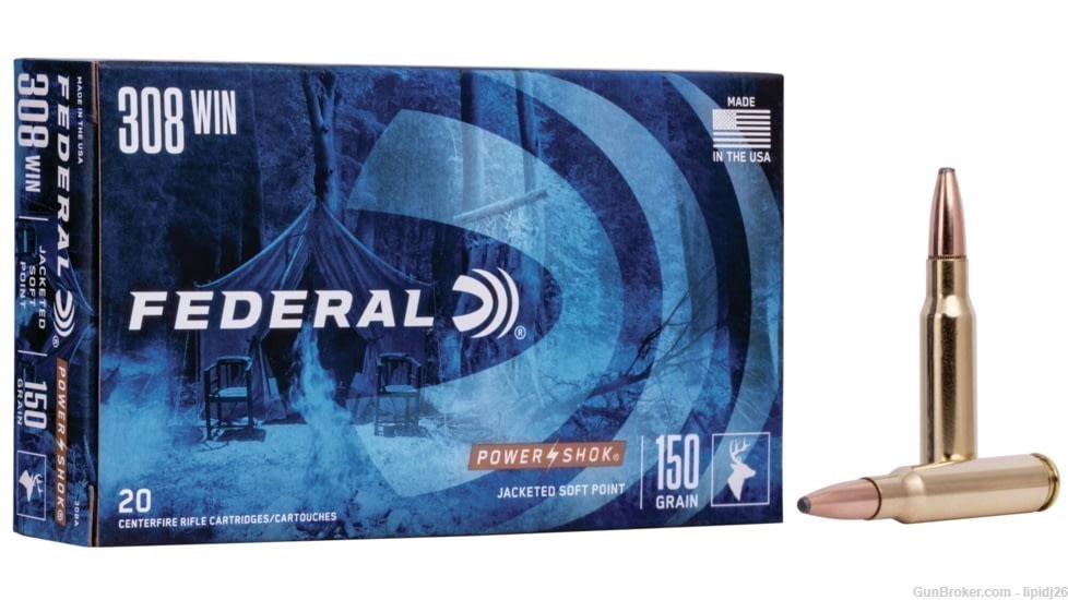 Federal 308 WIN Cartridges 20 Ct. 150 Grain-img-0