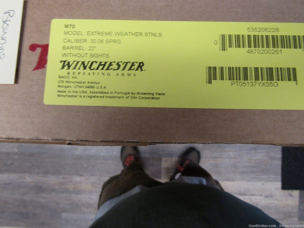 Winchester Guns 535206228 70 Extreme Weather Bolt 30-06 Springfield 22" 5+1-img-0