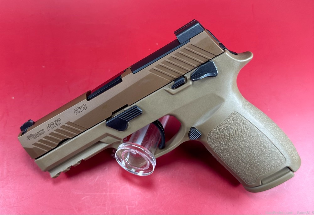 Sig Sauer P320 M18 Carry 9mm Optics Ready Coyote MS Pistol w/(3)10Rd Mags -img-0