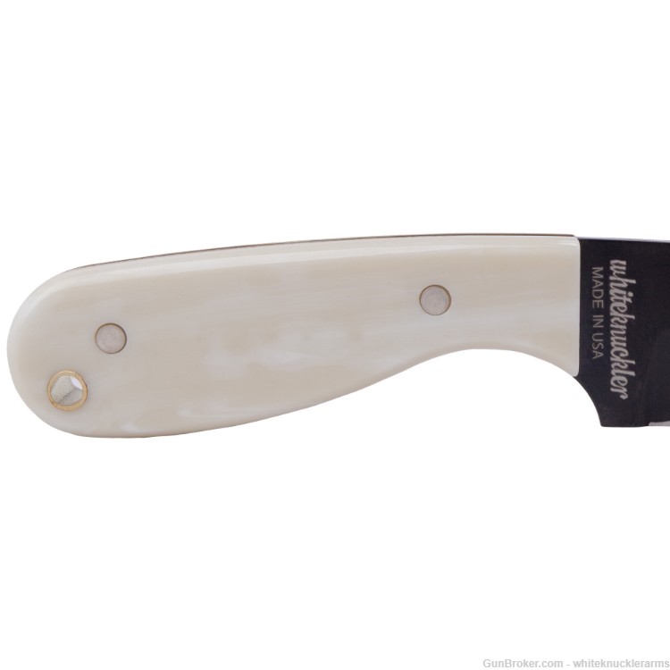 Whiteknuckler Brand 1911 Ivory Grip Set w/ Matching Classic M3 Knife-img-6