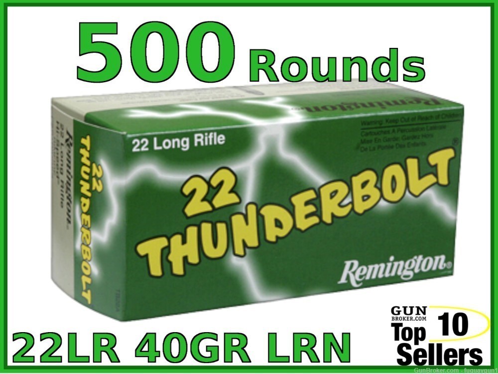 Remington Thunderbolt 22 LR 40 GR LRN 21238 500CT-img-0