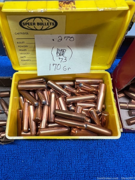 .270 CAL Bullets: Various gr and type: QTY 366-img-4