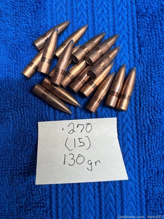 .270 CAL Bullets: Various gr and type: QTY 366-img-9
