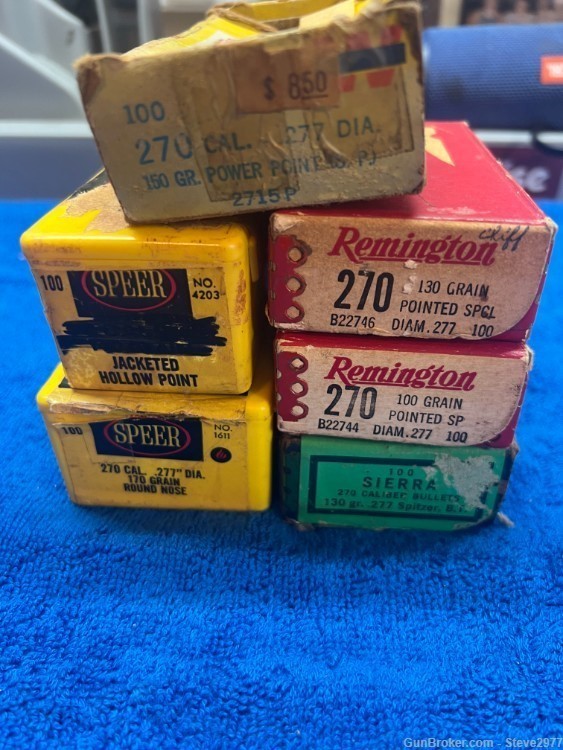 .270 CAL Bullets: Various gr and type: QTY 366-img-0