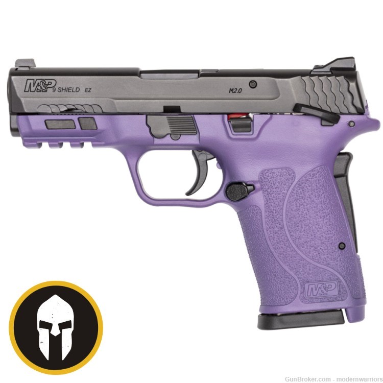 Smith & Wesson M&P9 Shield EZ - 3.6" Bbl (9mm) Thumb Safety - Black/Purple-img-0