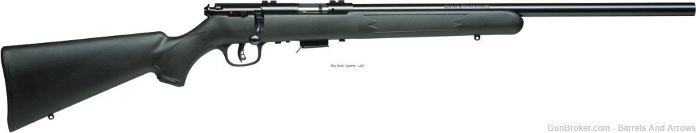 Savage 26724 Mark II FV Bolt Action Rifle 17 HM2, RH, 21 in, Satin Blued, -img-0