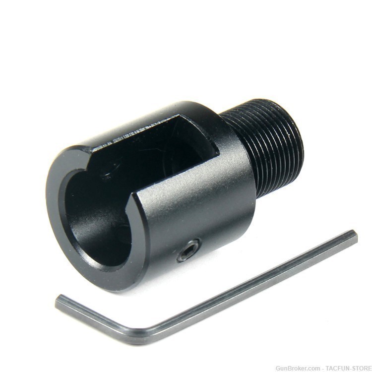 TACFUN Aluminum Ruger 10-22 Muzzle Brake Adapter 5/8x24 Thread-img-2