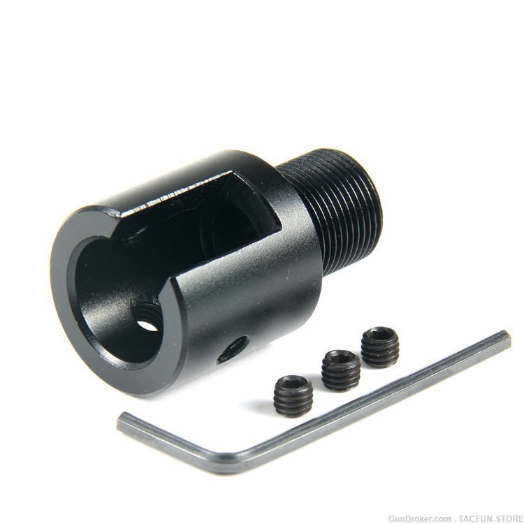TACFUN Aluminum Ruger 10-22 Muzzle Brake Adapter 5/8x24 Thread-img-0