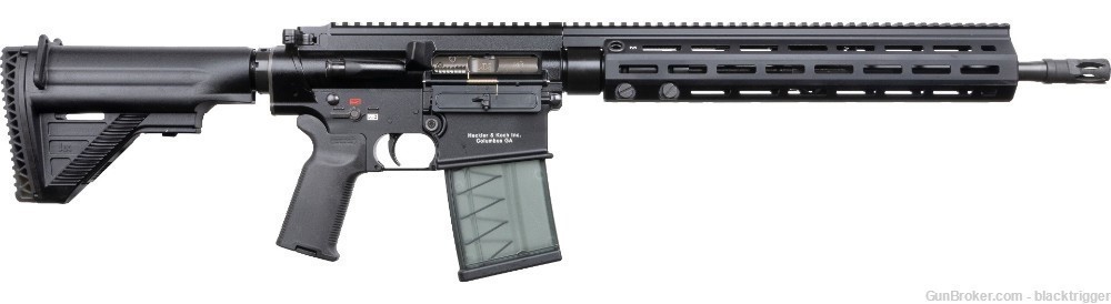 HK 81000586 MR762 A1 7.62x51mm NATO 16.5" 20+1 Black Metal Adjustable Stock-img-1