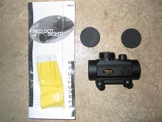 BSA Red Dot 30MM Scope with Rings-NEW!-img-0