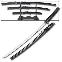 Samurai Sword 3PC. Set With Stand-NIB!-img-4