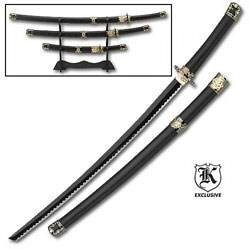 Samurai Sword 3PC. Set With Stand-NIB!-img-1