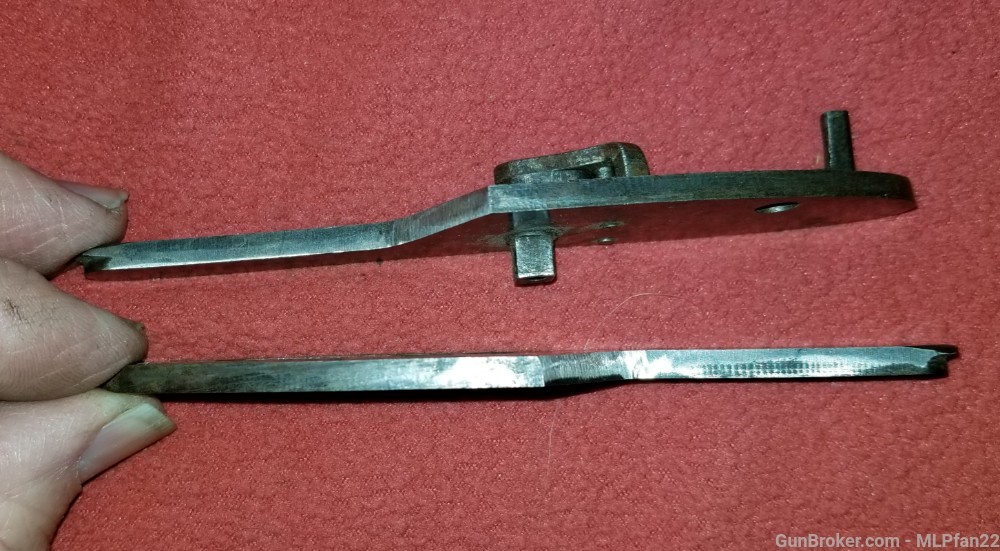 LC smith set of lock plates older hammer gun parts-img-3