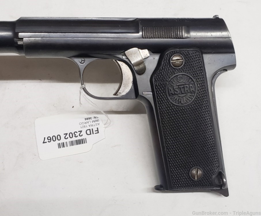 Astra 400 Model 1921 Early Model Non-Import 9mm Largo C&R Used-img-9