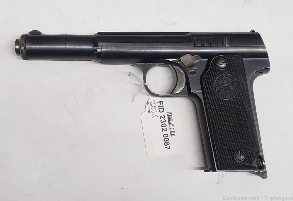 Astra 400 Model 1921 Early Model Non-Import 9mm Largo C&R Used-img-0