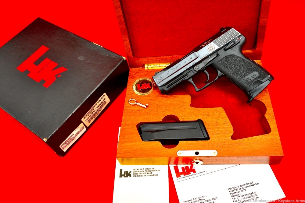 Ultra Rare Heckler & Koch HK USP Compact .45 50th Anniversary NIB-img-22