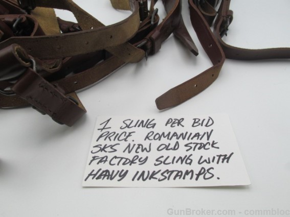 EARLY ROMANIAN SKS SLING FACTORY UNISSUED SELECT PROOFMARKS AND CONDITION-img-1