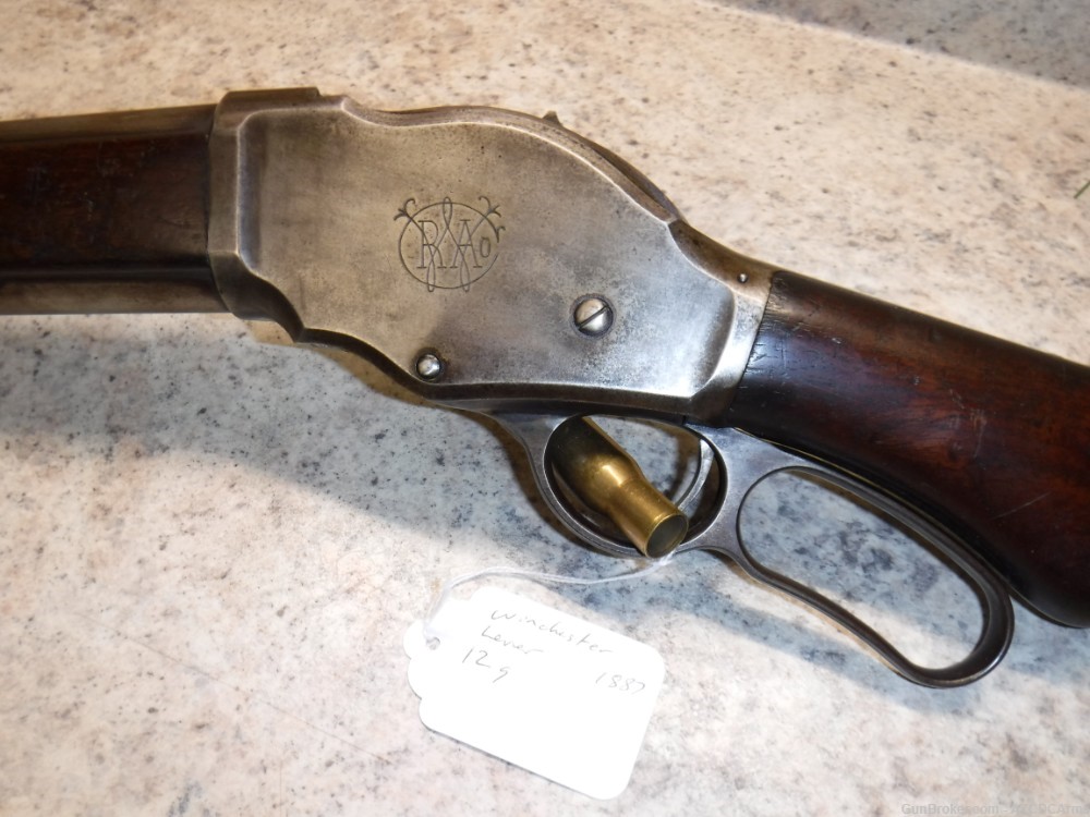 Winchester 1887 Lever action 12 gauge shotgun, 30" barrel, MFG in 1890-img-2