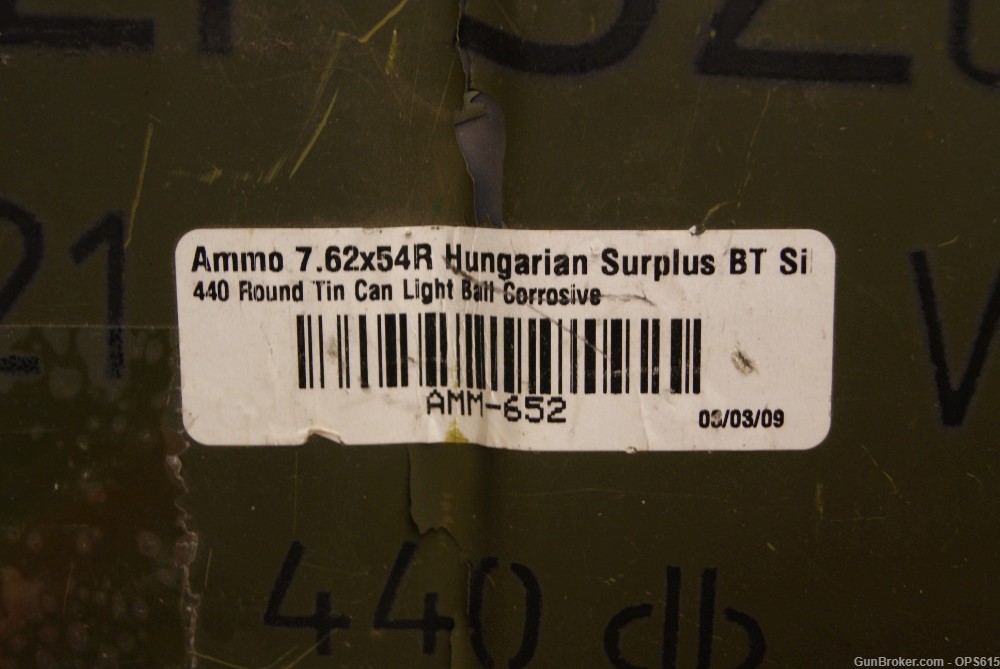 Hungarian AP 7.62 x 54R Steel Core Ammo 5 boxes = 100 rds-img-1