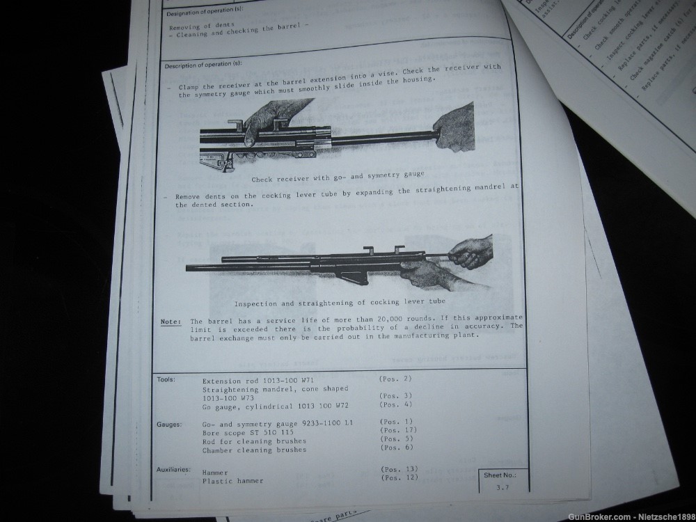 PSG1 Armorer's Manual RARE copy Heckler Koch PSG-1-img-2