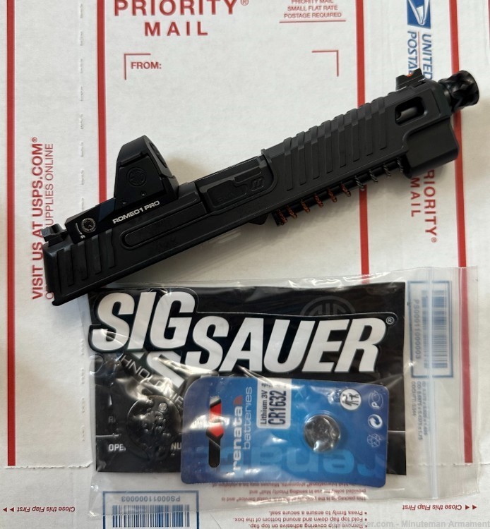 Sig Sauer P226 ZEV Slide Assembly Romeo1Pro Threaded Dimpled -img-0