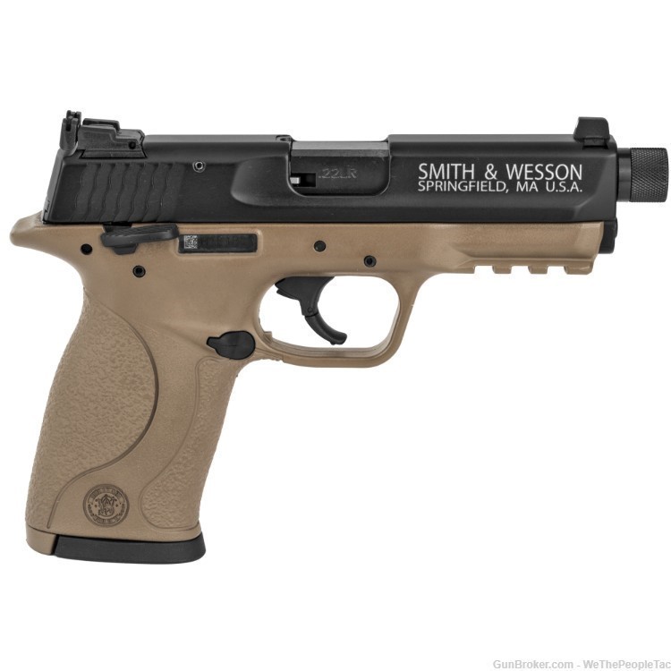 Smith & Wesson M&P Compact Striker 22LR Pistol 3.6" Thread Bar. Tan/Blk NEW-img-4