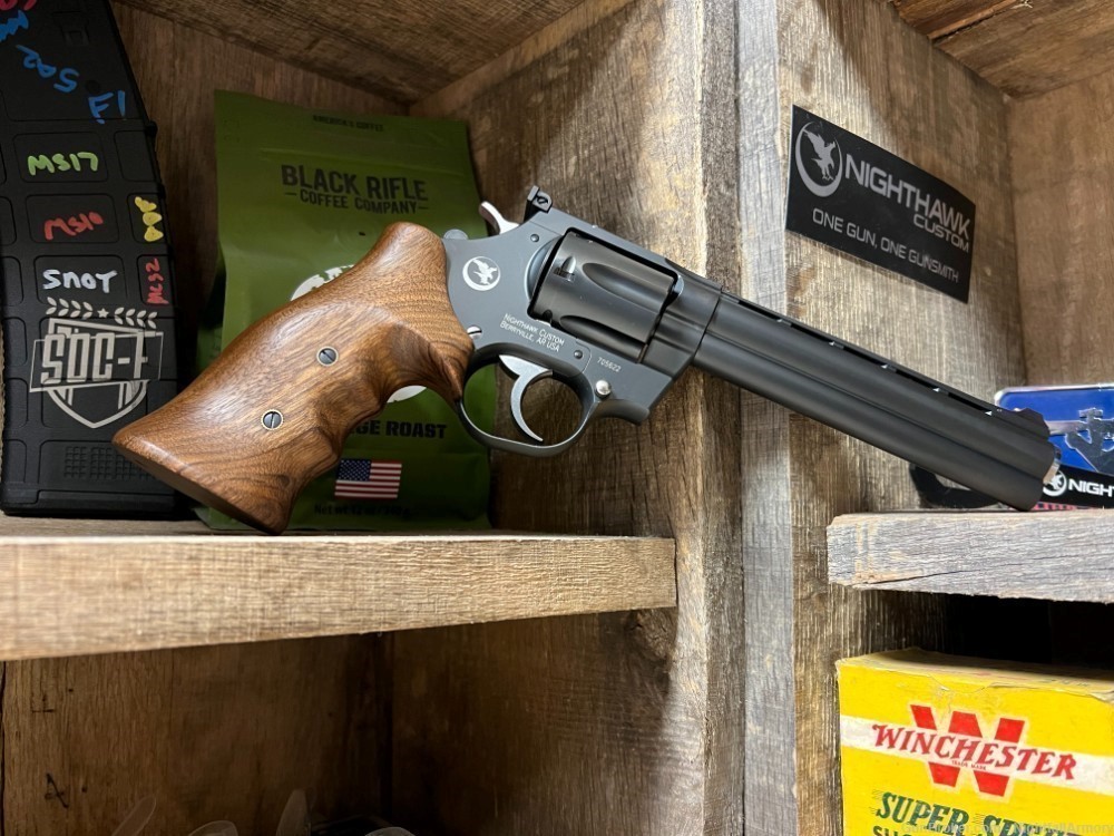 Nighthawk Custom Korth Mongoose Magnum 6" .357 MAG Revolver High grade grip-img-0