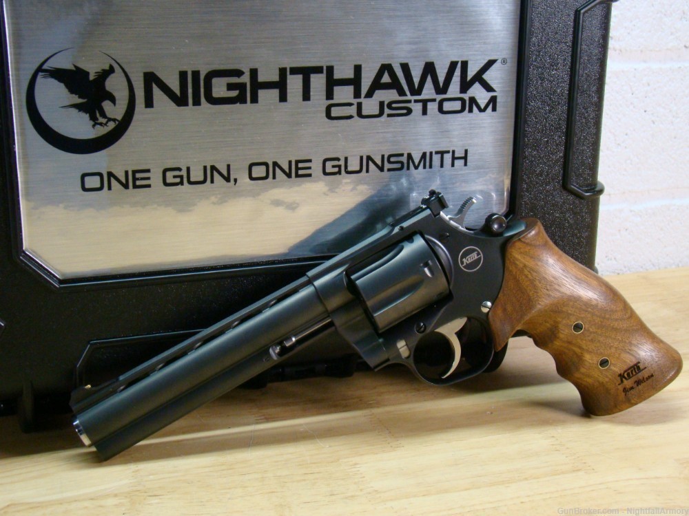 Nighthawk Custom Korth Mongoose Magnum 6" .357 MAG Revolver High grade grip-img-1