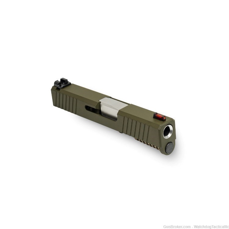 Complete OD GREEN Slide For Glock 43 & 43x fits Polymer80 PF9ss frames-img-0