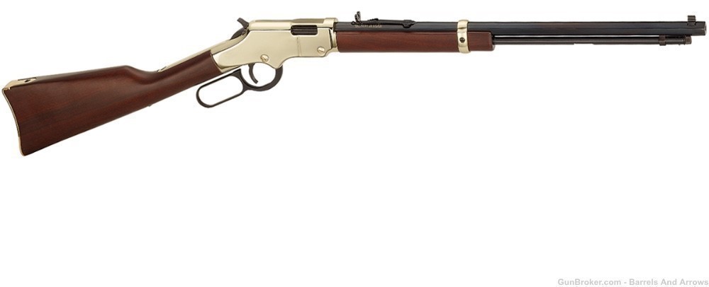 Henry H004M Golden Boy Lever Rifle 22 WMR Magnum 20” Octagon Factory New-img-0