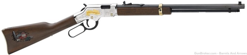 Henry H004AF American Farmer Tribute Edition Lever Rifle 22 LR , 20” New -img-0