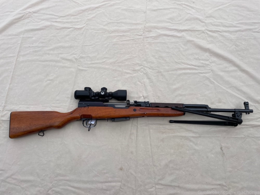 Norinco SKS 7.62 x 39 with Scope and Bipod Good Condition-img-0