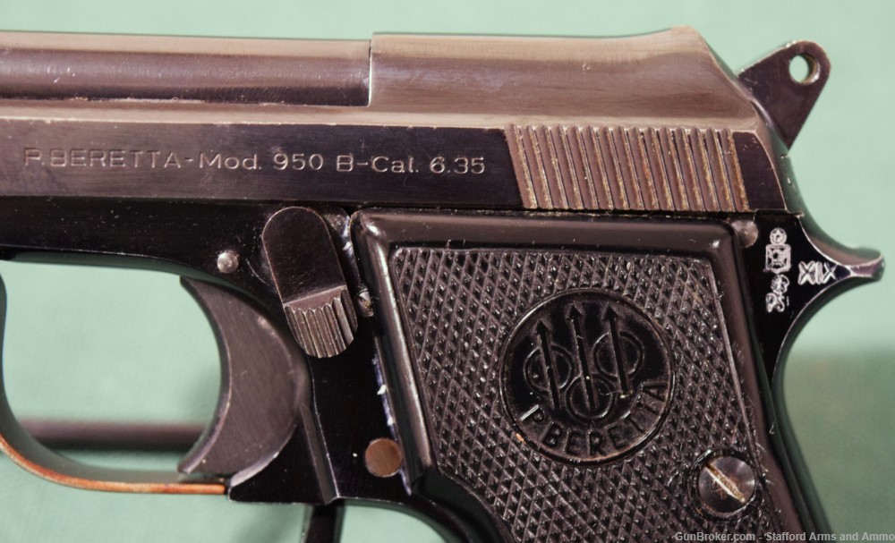 1963 Beretta 950B 25 ACP Matching Numbers-img-2