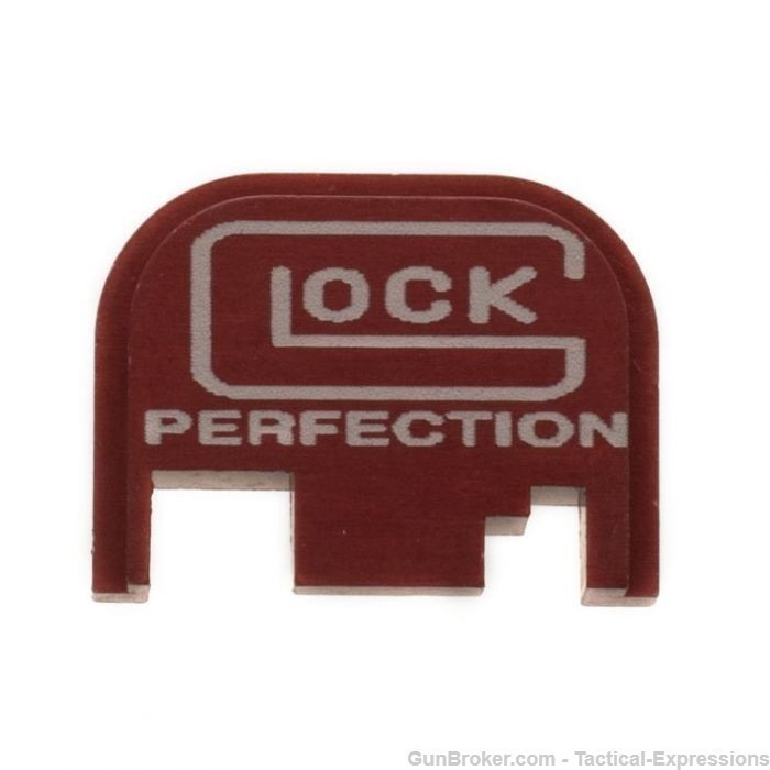 Glock Rear Slide Plate - Glock Perfection - Red-img-0