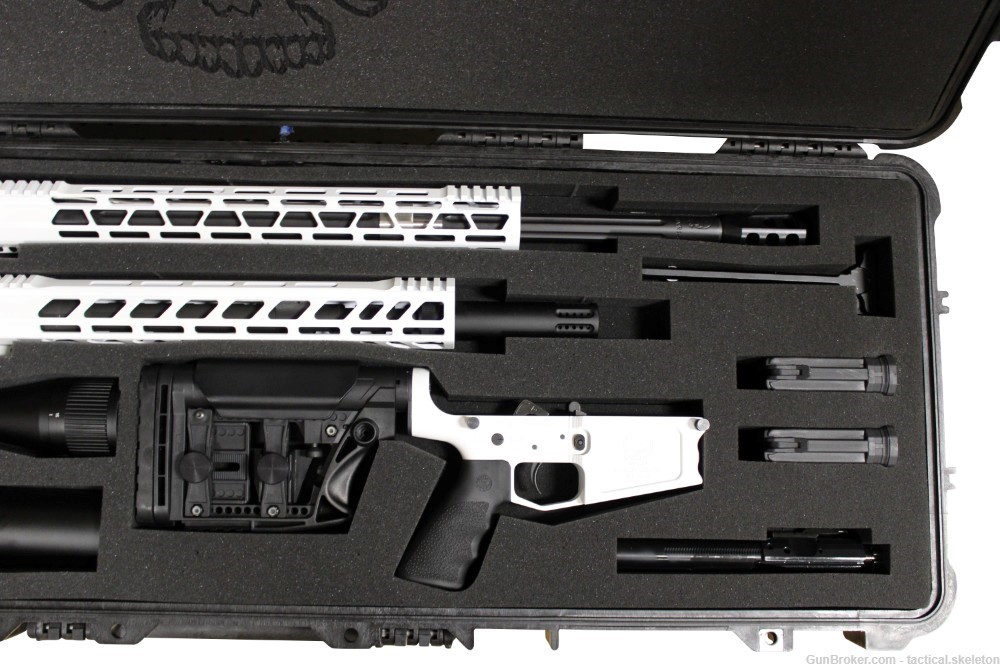 20" 6.5 CREEDMOOR & 18" 308 WIN DPMS AR10 RIFLE SYSTEM STORM TROOPER WHITE-img-4