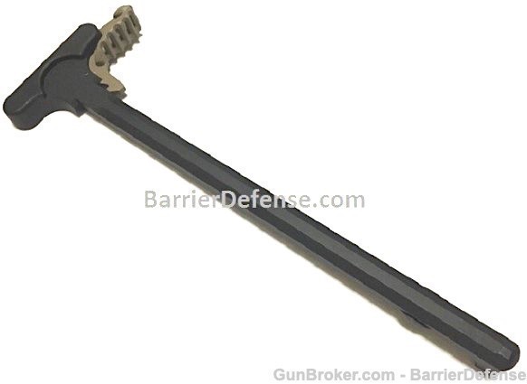 LR-308 Charging Handle w/ FDE Type 3 Tactical Latch AR-10-img-1