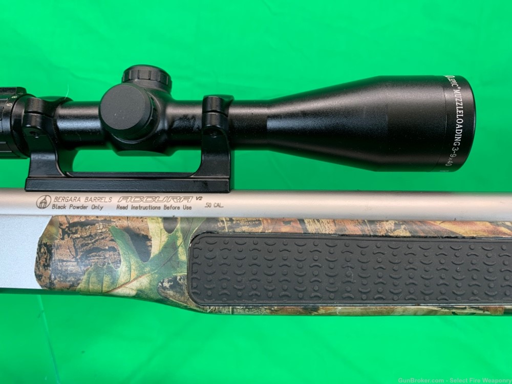 CVA Bergara import Accura V2 black powder Muzzleloader .50 cal Black