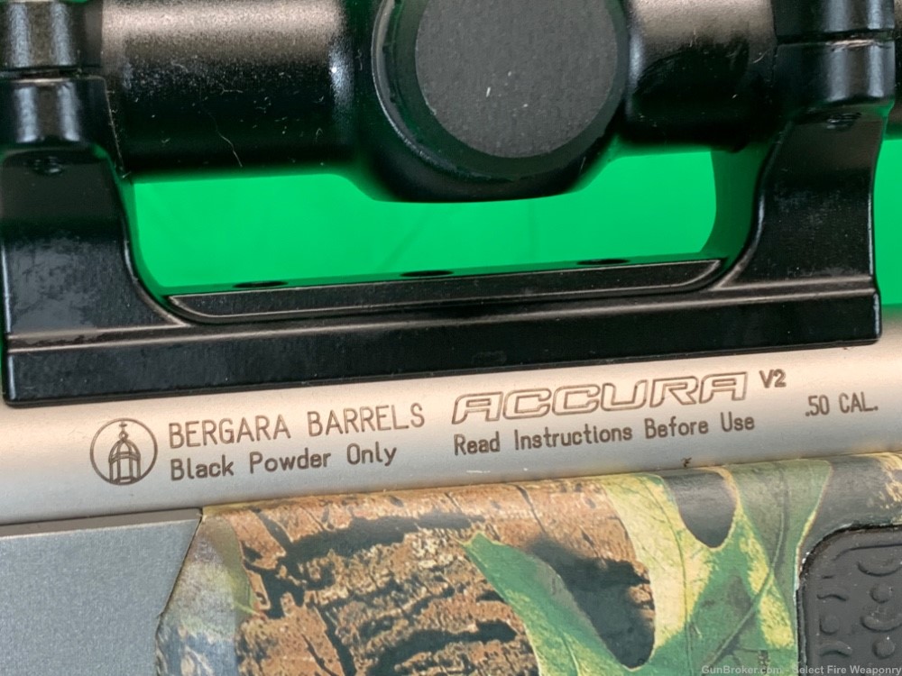 CVA Bergara import Accura V2 black powder Muzzleloader .50 cal Black