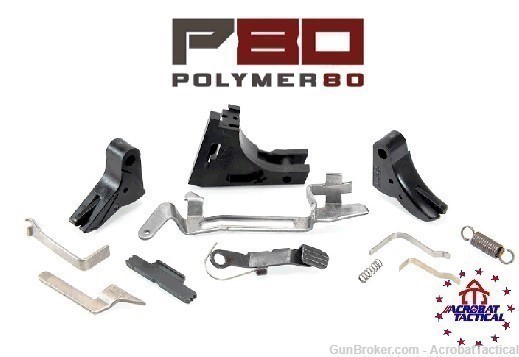 Polymer80 9mm Frame Parts Kit with Complete Trigger Assembly G17, G19, G26-img-0