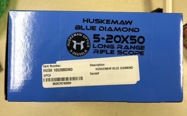 HUSKEMAW BLUE DIAMOND 5-20X50 10520BDMD MATTE (NIB)-img-5